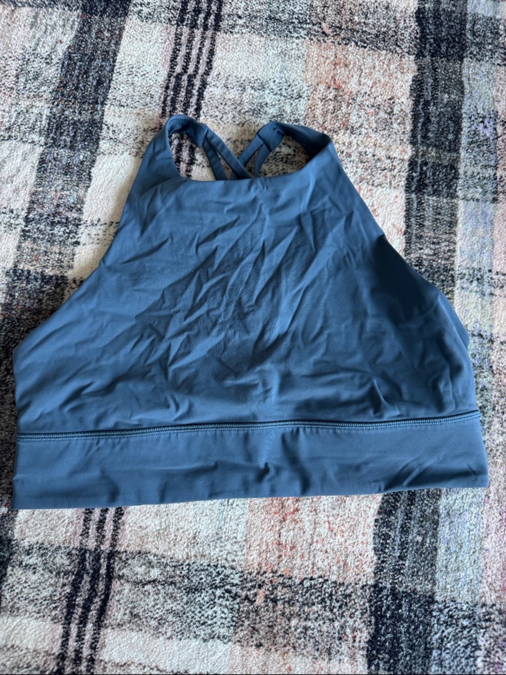 Lululemon Women's High-Neck Active Bralette - Slate Blue